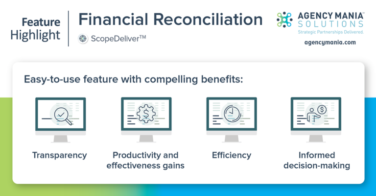 Agency Mania Solutions Feature Highlight Financial Reconciliation