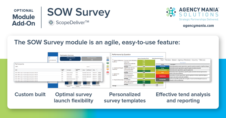 Agency Mania Solutions Optional Module Add on SOW Survey