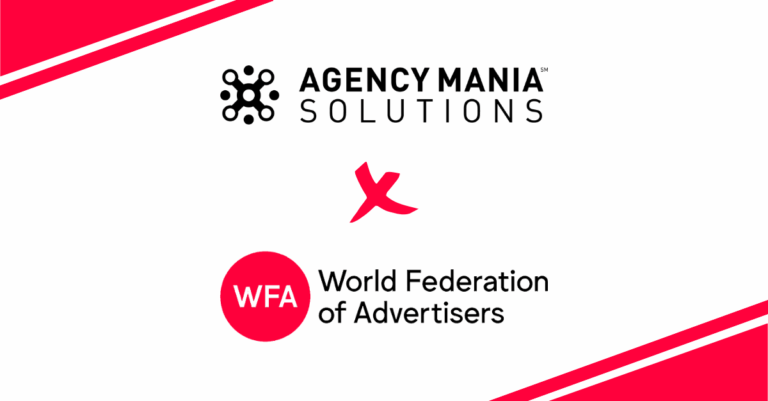 World Federation of Advertisers and Agency Mania Solutions Partnership Graphic